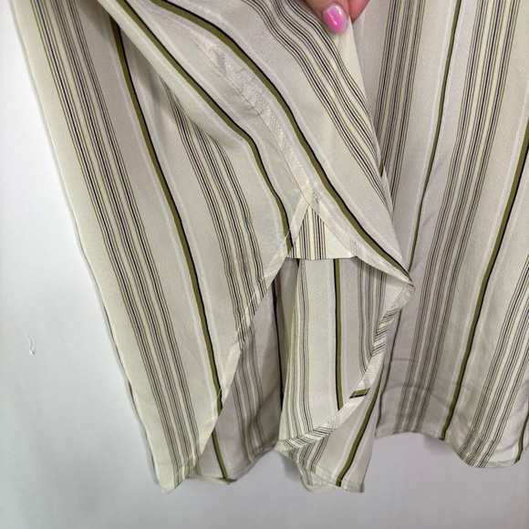 ANINE BING Stripes 100% Silk Blouse size XS - Picture 8 of 9